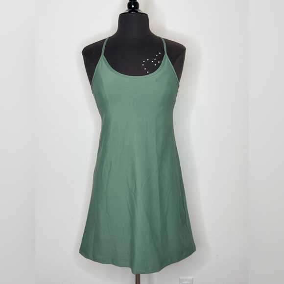 Old Navy Dresses & Skirts - OLD NAVY Sleeveless PowerSoft Performance Racer-Back Mini Swing Dress Forest